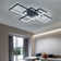 Raffa 3-Light Neutral Style Rectangular LED Semi Flush Mount Ceiling Light