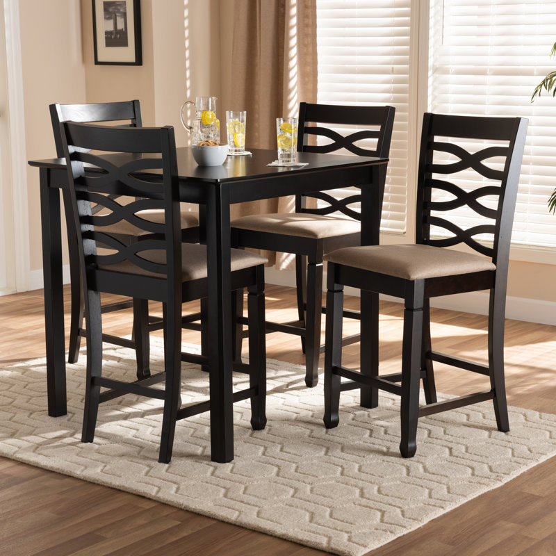 4 - Person Four Leg Dining Set, Sand