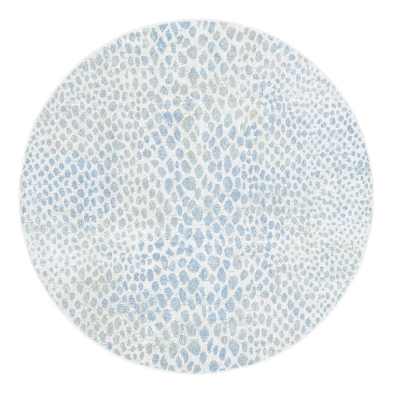 Azion Animal Print Indoor Rug, Round 5'3"