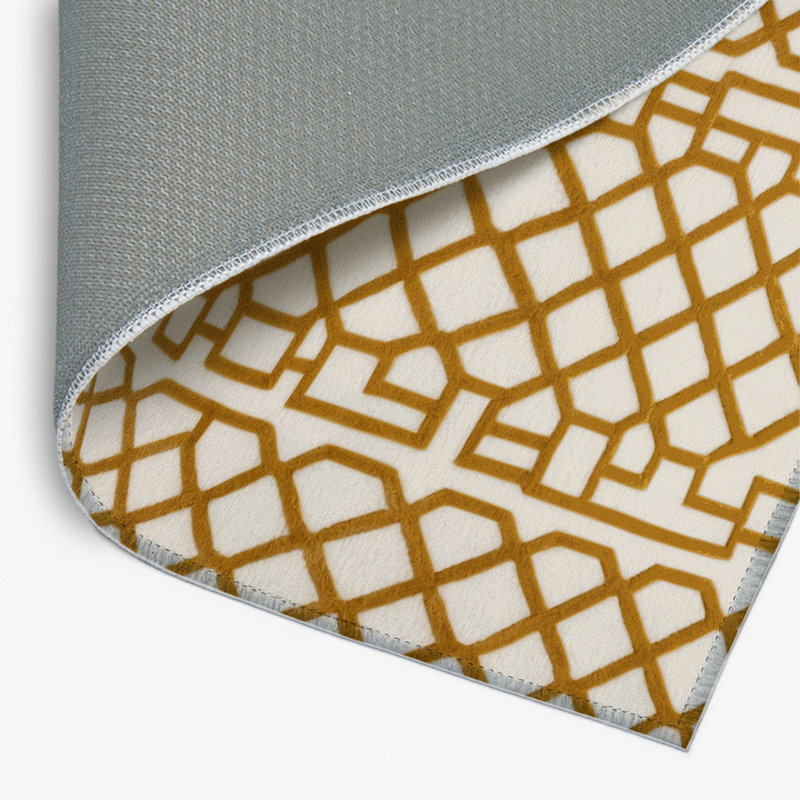 Tapis intérieur et extérieur beige Trellis, Rectangle 4pi x 6 pi