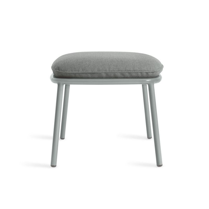 Mate Ottoman, Toohey Breezy Blue Sunbrella Acrylic Blend