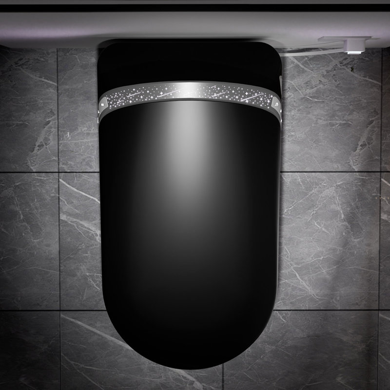 Starry Night Light Smart Toilet With Bidet Built In, Modern Design For  Bathroom, Auto Open/Close Seat, Foot Sensor, LED Display,Night Light, Warm Water & Dryer