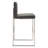 Upholstered Counter Stool with Metal Frame