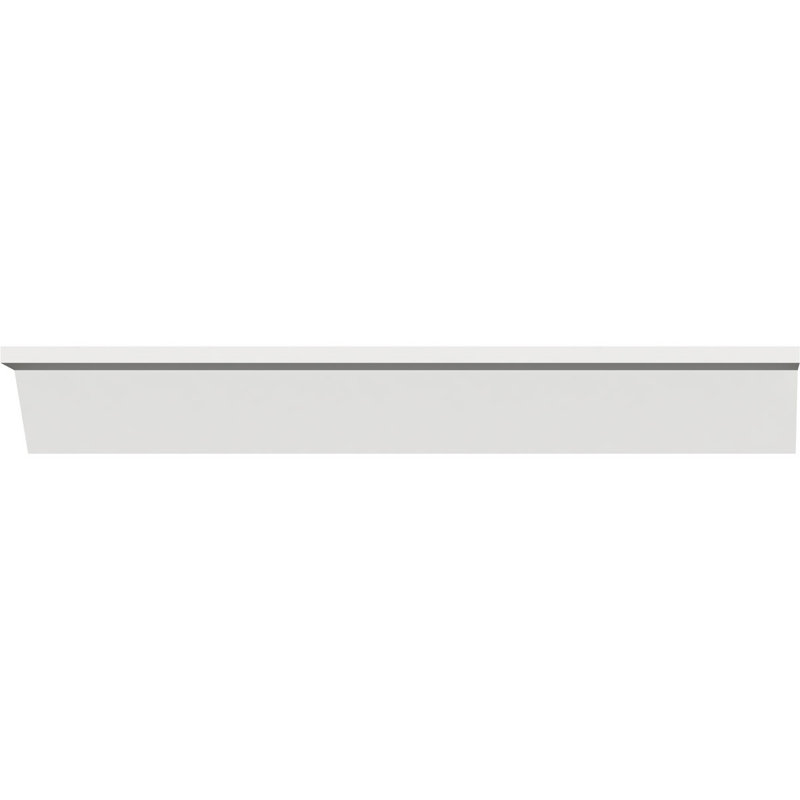 Moulure d'égouttement en PVC, H 1,625 po x l 96 po x P 0,6875 po