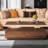 LED Lights Coffee Table with 2 Spacious Drawers,Multi-Colour Lighting-1124154319