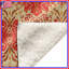 Couvertures à motif damassé rouge et beige-128733105