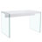 The Top Of The Coffee Table Is Made Of MDF And White Stickers, And The Sides Are Clear Tempered Glass. The Design Is Simple And Elegant, And The Structure Is Strong.