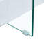 Table basse carrée moderne de 31,4 pouces à deux niveaux - une combinaison élégante de verre transparent et d'autocollant en marbre. Elle peut être utilisée comme table basse, table d'appoint ou présentoir.-1194522721