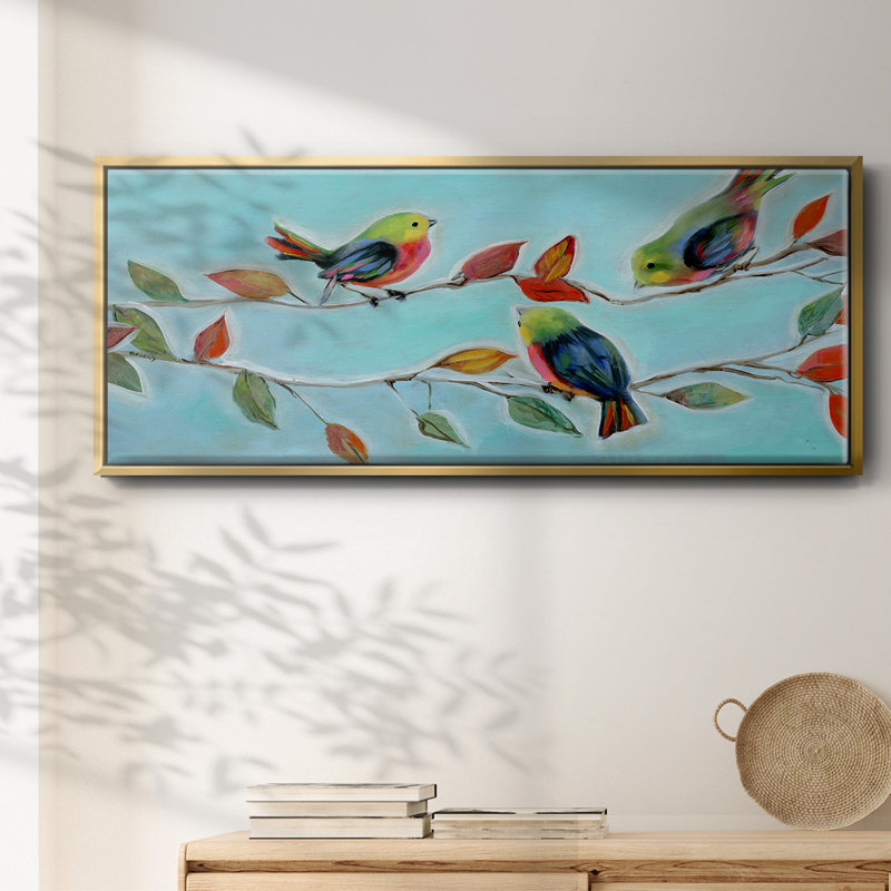 Bitty Birds II - toile encadrée