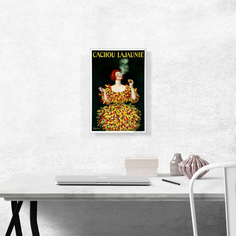 «Cachou Lajaunie 1920» par Leonetto Cappiello - reproduction d'art sur toile tendue, H 18 po x l 12 po x P 1,5 po