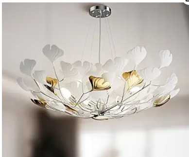 House of Hampton® Ginkgo Leaves Round Branch Chandelier | Wayfair