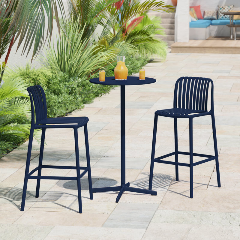 Tabouret de bar 29,5 po, Marine