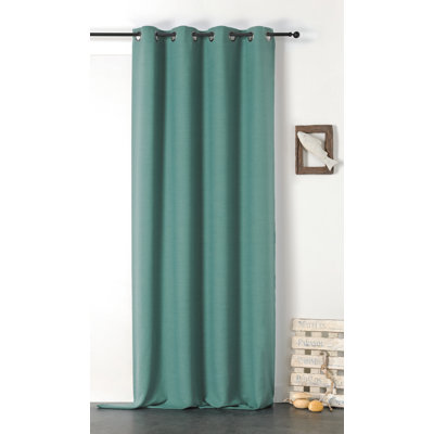 Gotlind Linen Room Darkening Curtain Single Panel