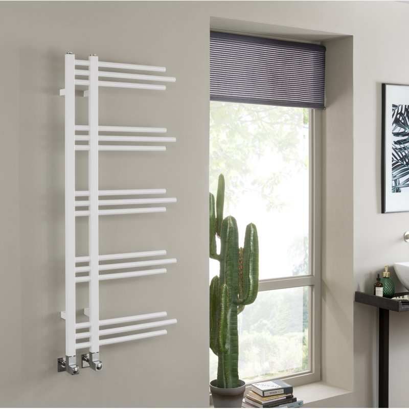 Kerri Contemporary Rail Heated Towel Rails, Central Heating, Chrome