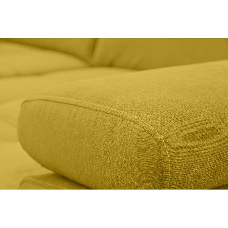 Berrada 5 Seater Corner Sofa, Left Hand Facing, Yellow