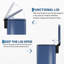 Poubelle Step, 2,4 gallons / 9L, poubelle de cuisine en acier inoxydable - Couvercle à fermeture en douceur - Seau intérieur amovible - Poubelle de salle de bain / bureau compacte - pour salle de bain / bureau, bleu-134458710