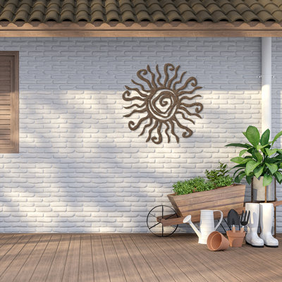 Boho Abstract Wall Decor on Metal