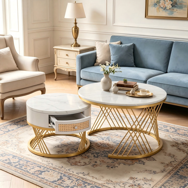 Coffee Table, White / Does Not Apply, White
