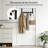 1 Pack Over The Door Hooks Towel Rack With 12 Coat Hooks Black
