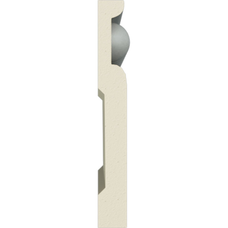 Primed Geometric Polyurethane Baseboard Moulding Sample