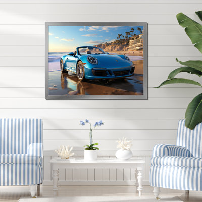 «German Car Beach Phtotography I», reproduction sur toile