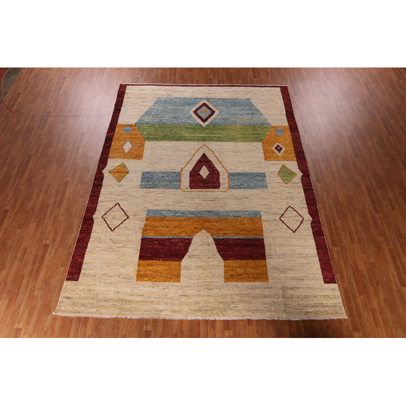 Grand tapis oriental marocain fait à la main 10 x 14