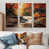 Toile naturelle avec cadre flottant