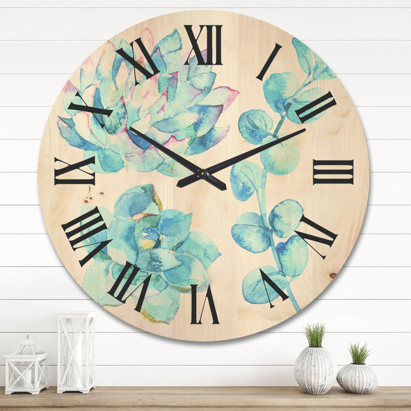 Solid Wood Wall Clock, Large