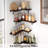 Floating Corner Shelves Wall Mounted, Rustic Wood Hanging Shelves For Storage And Display, Space-Saving Shelf Set For Bathroom Kitchen Bedroom Living Room-496163134