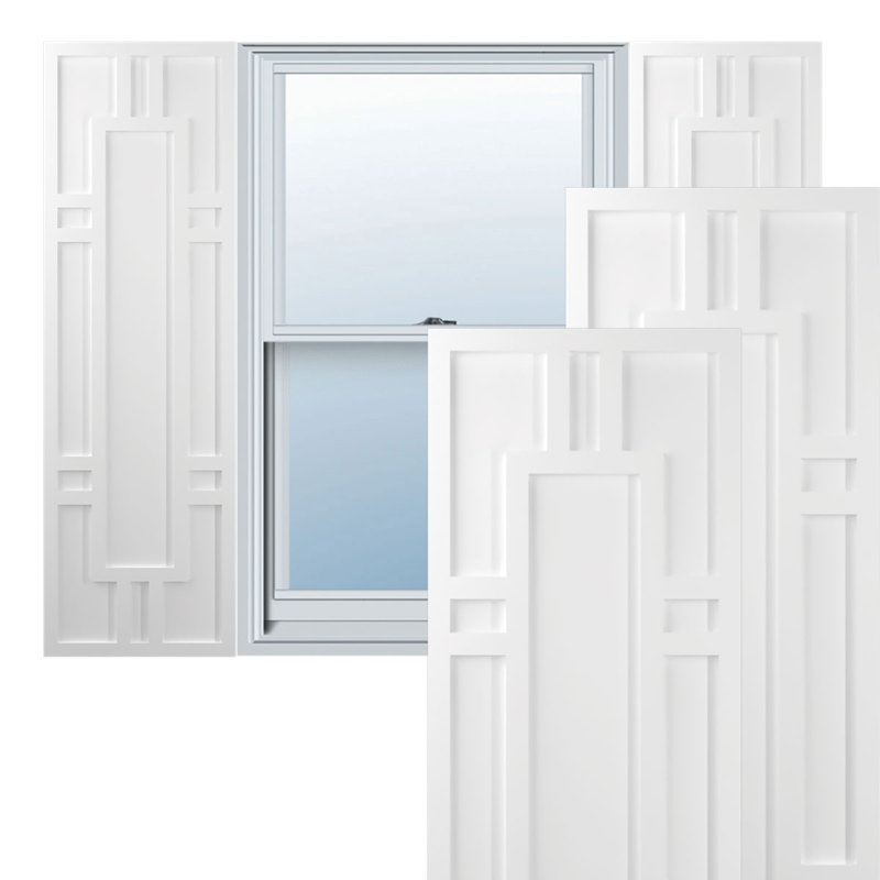 Volets en PVC True Fit Hastings, 12", Brut, 63"