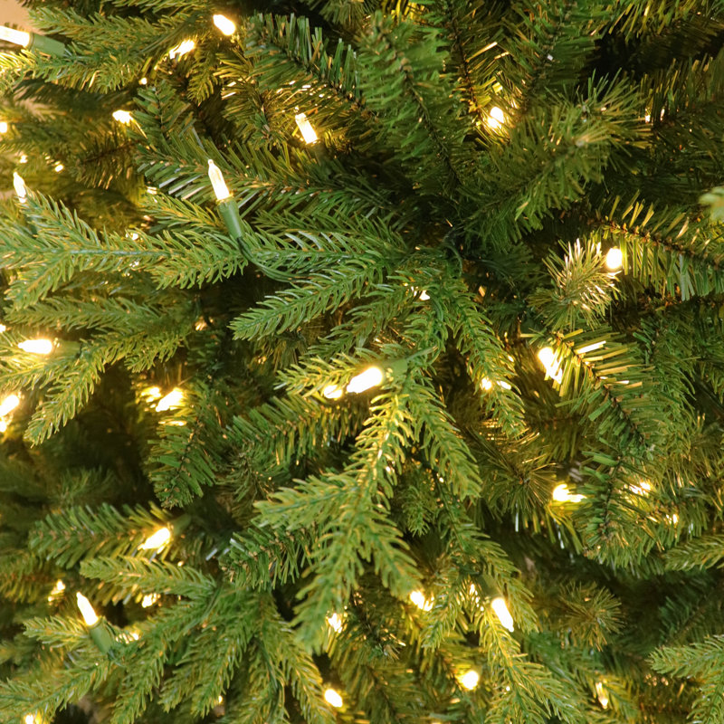 7.5' Artificial Fir Christmas Tree with Color & Clear Lights