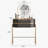 Manija Engineered Wood, Glass, Steel Makeup Vanity