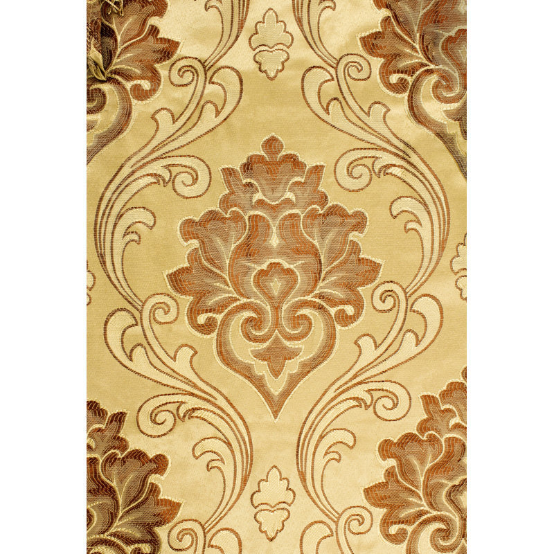 Moody Room Darkening Single Curtain Panel, Gold