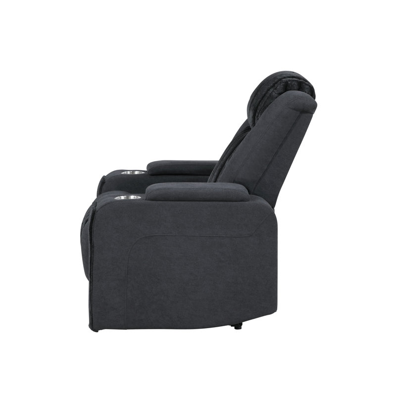 Fauteuil inclinable électrique avec appui-tête, lumière DEL et port de charge USB Duran