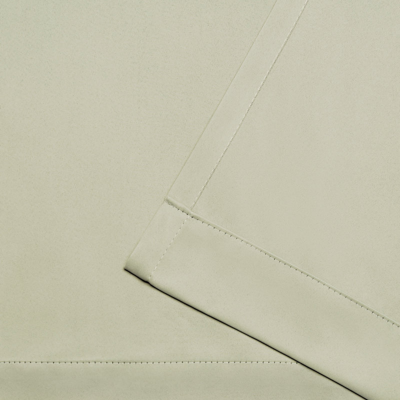 Paire de rideaux occultant et occultant avec œillets 52 po x 84 po Exclusive White, Naturel