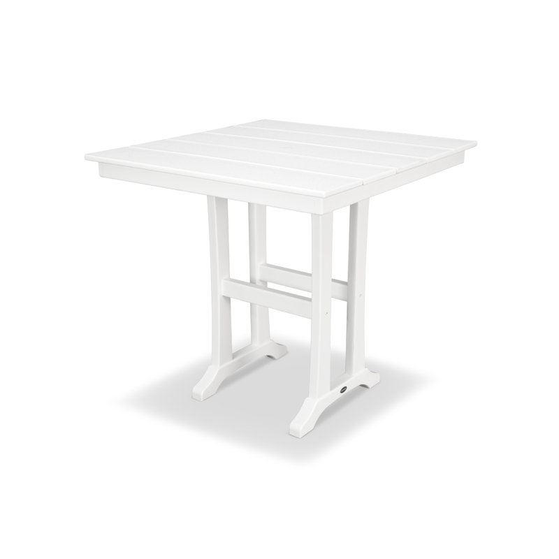 Table de salle à manger à tréteaux Farmhouse, Acajou