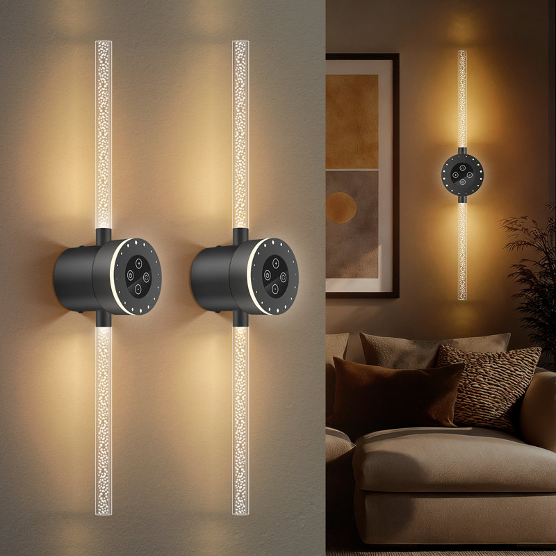 Magnetic Wall Light Touch Control Detachable Rechargeable Industrial Wall Sconce