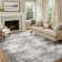 Elroy Sarah Modern Abstract Machine Washable Area Rug with Non-Slip Backing