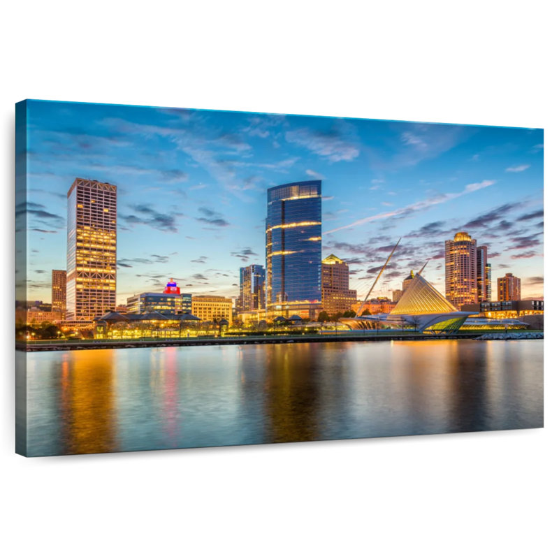 Tergel Milwaukee Cityscape, 24" H x 36" W