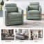 Ensemble de chaises pivotantes en cuir véritable 28,74 po Marion (ensemble de 2)-90213990