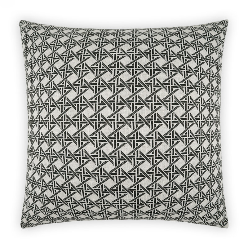Coussin décoratif d'extérieur Pella, Ébène, Carré 22 po