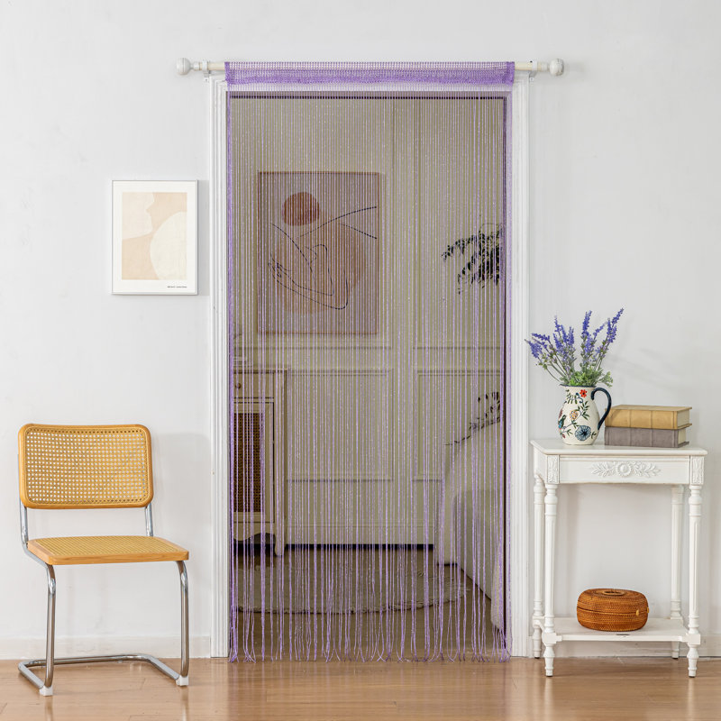 1pc 39 x 78 pouces porte rideau de rideau de rideau décoratif, Mauve