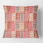 Coussin décoratif imprimé à la main de maisons colorées style moderne Mid-Century-1434198181