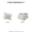 3 pièces édredon en coton - Double / Grand 100% Rides de rembourrage pour le lit absorbe l'excès