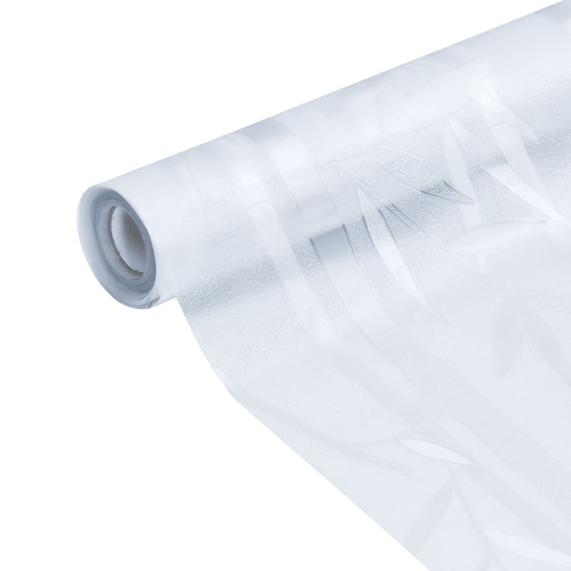  Window Film Set Of 4 Frosted PVC 23.6 X 196.9 In, White