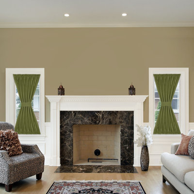 Lamesa Semi Sheer French Door Curtain Single Panel
