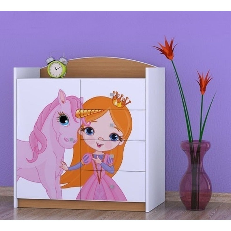 Patchell Kids 4 - Drawer Combo Dresser, Beech