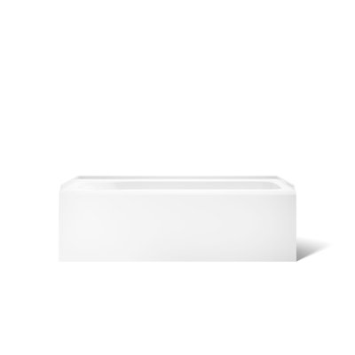 Avec 60 In. X 32 In. Alcove Bath, Right Drain