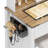 Polett Makeup Vanity With Sliding LED Mirror and Outlets-926818902