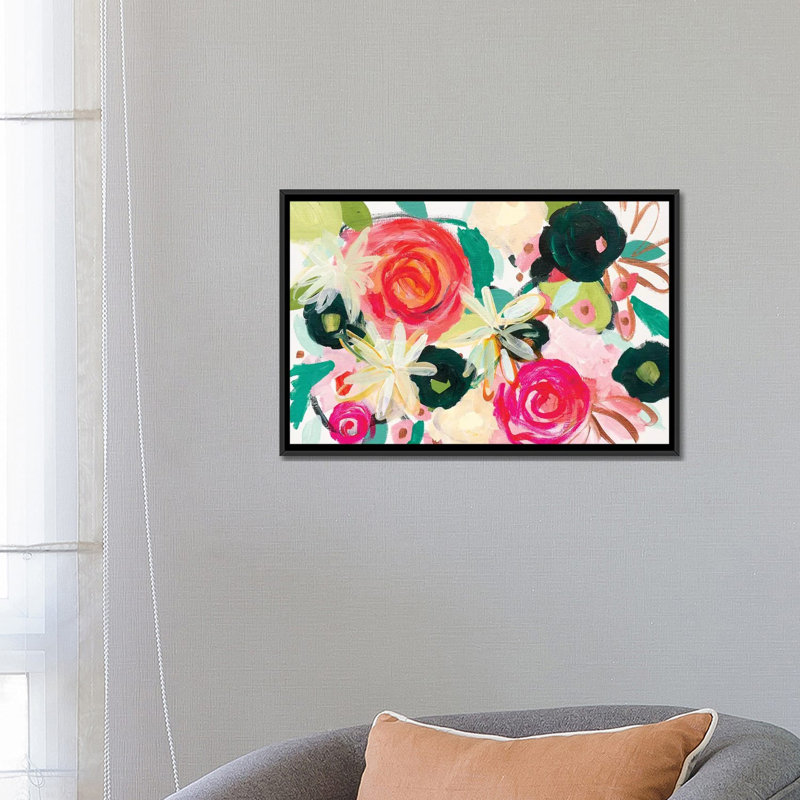 «Deborah's Générosité», impression sur toile, H 18 po x l 26 po x P 1,5 po, Toile avec cadre noir, Pas de tapis